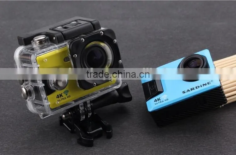 Sardine V1 4K 16.0 MP Wifi Action Camera 1080P FHD Sport DV DVR Waterproof 30M 170 Wide Angle 12MP For Extreme Sports