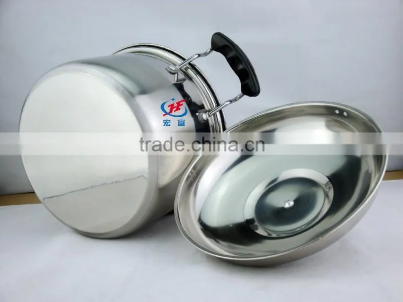 large size home utensils stainless steel camping cooking pot in china