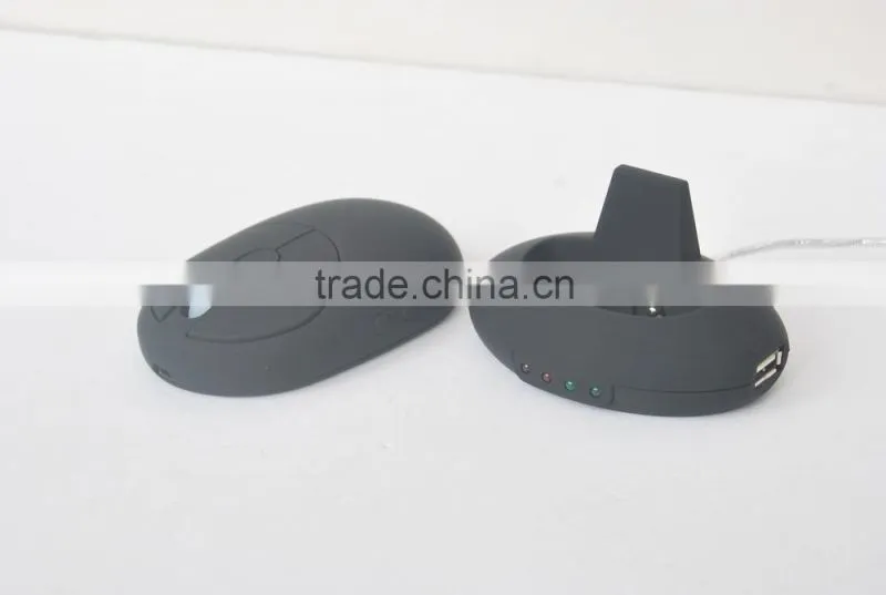High quality Rechargeable Wireless Optical Mouse with 2.0USB HUB and docking station