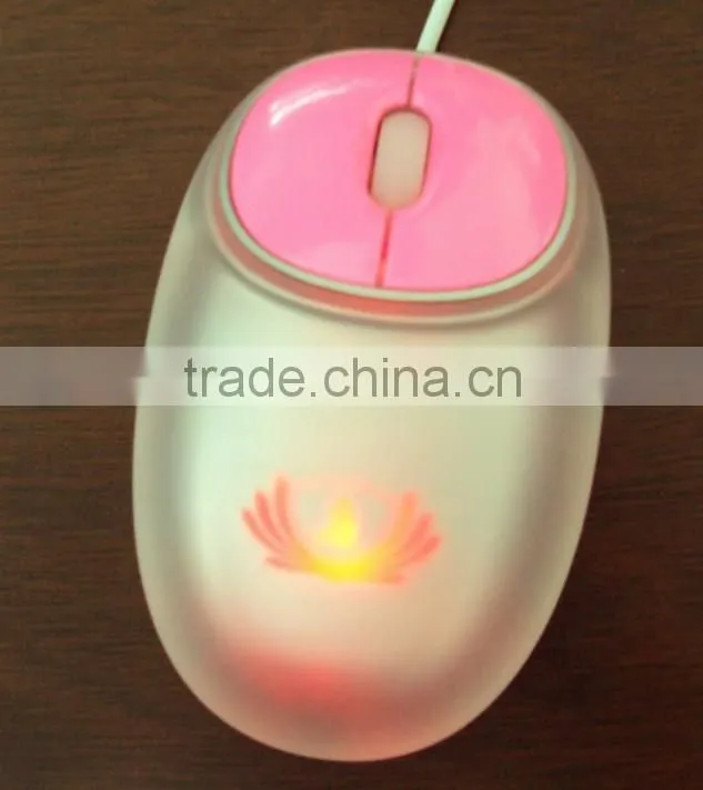 Soft Silicon De-press Wired Optical Computer Mouse