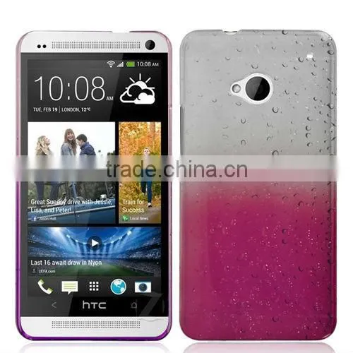 PC raindrop hard MOBILE PHONE CASE cover for HTC ONE M7
