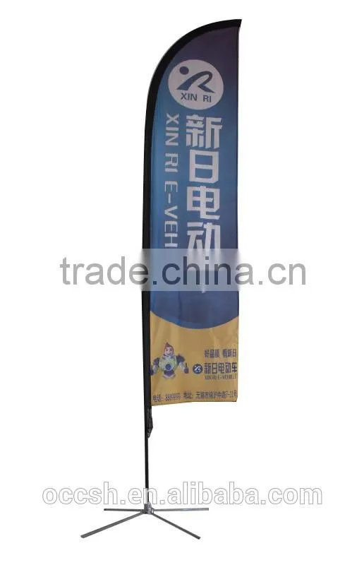 3.4m Tear Drop Flag Banner Promotion Flag Fibreglass + Aluminum Rod