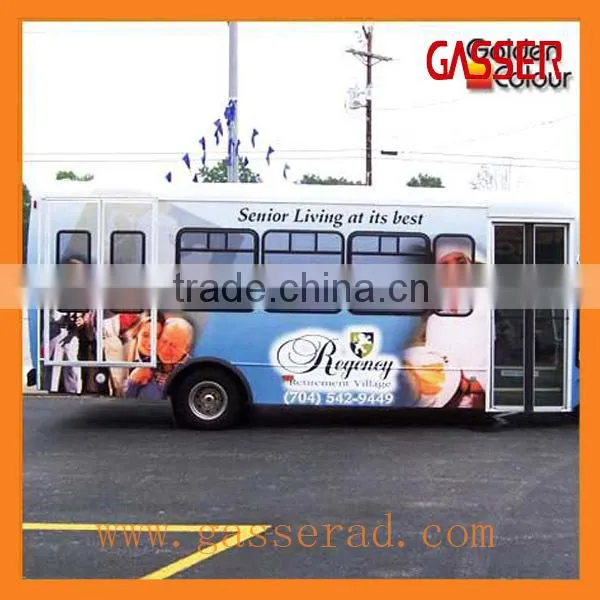 PVC vinyl film bus body sticker