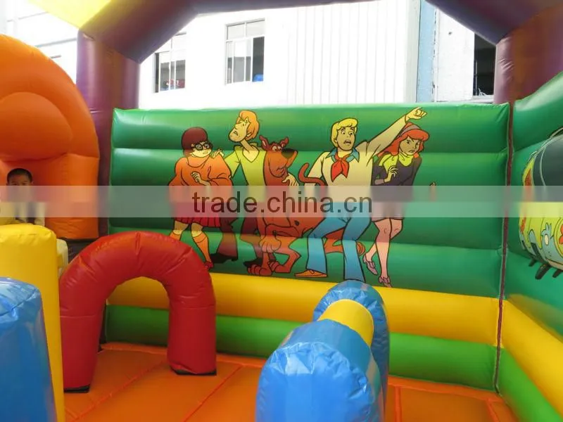 scooby doo bouncy slide combo combo, kids inflatable jumper combo