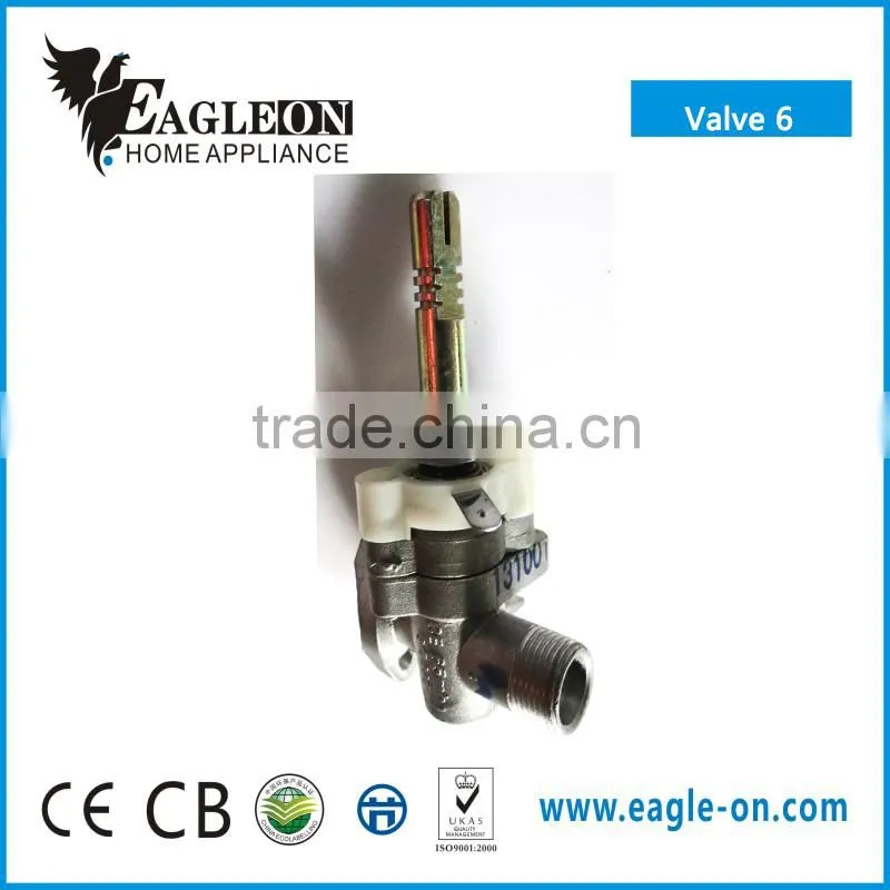 SKD/CKD Double pipe gas valve with safety flameout for table/build in cooker