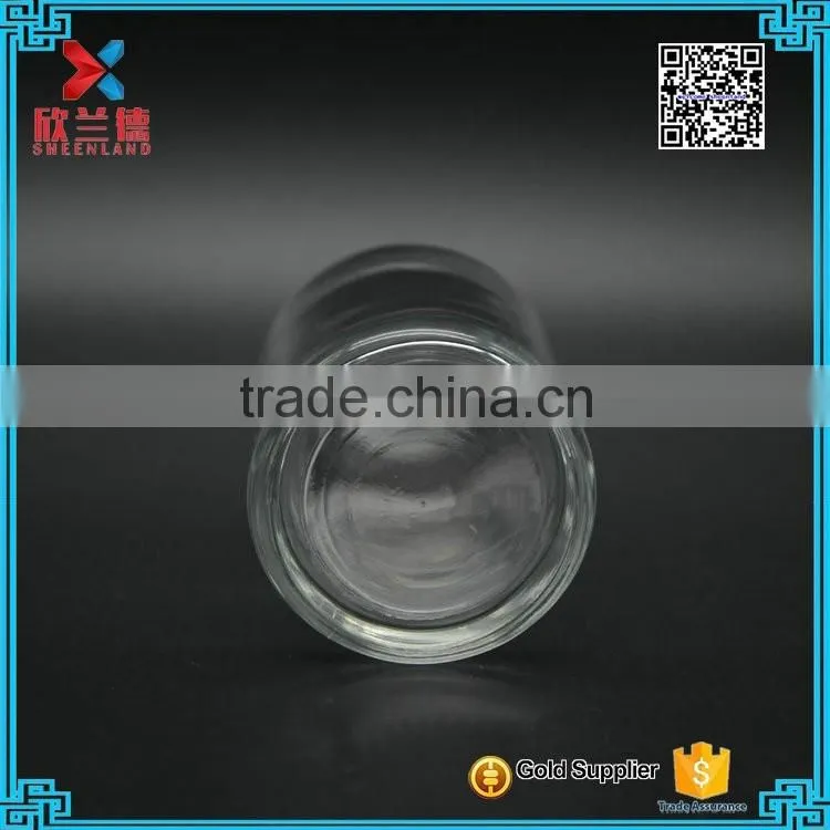 Medicinal use round transparent glass pill bottle 100ml