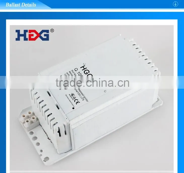 1000w magnetic hid ballast for metal halide lamps