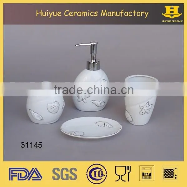 porcelain bathroom accessories set, hotel bathroom accessories