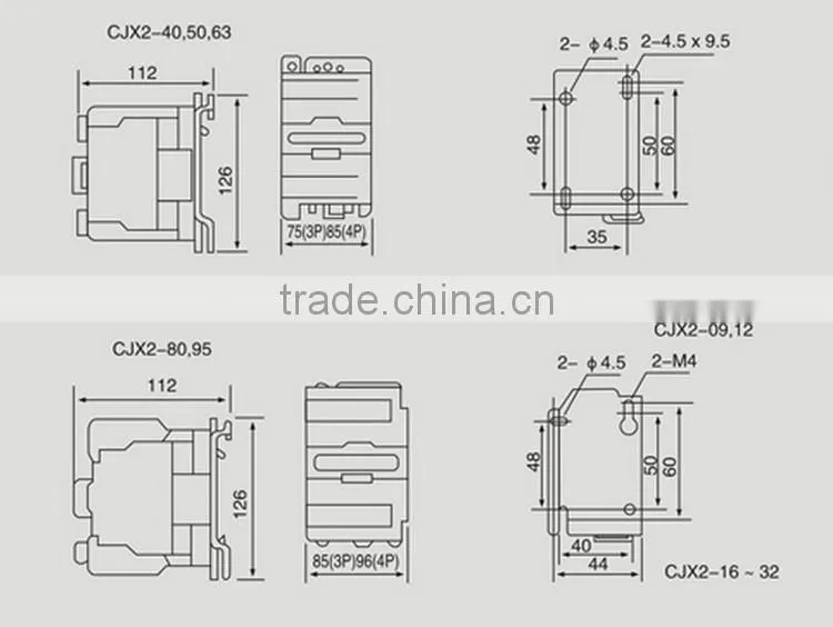 CJX2 1210 10A magnetic contactor