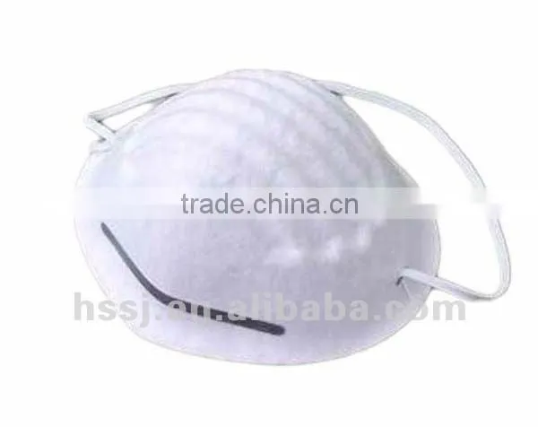 2016 cheap dust mask disposable dust mask 180g non woven disposable dust mask half respirator