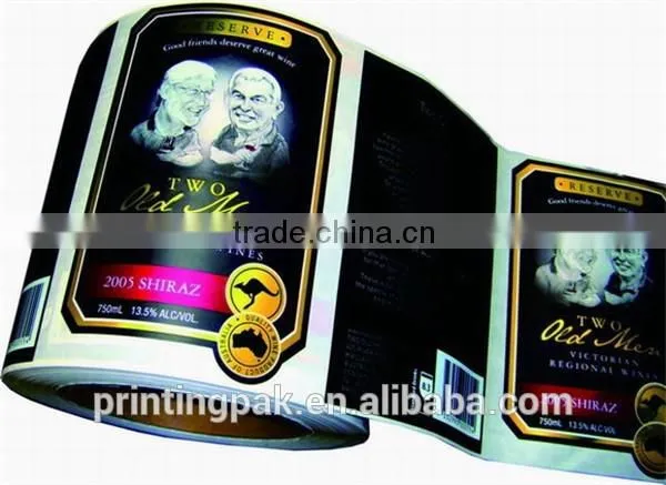 Custom silver aluminum barcode round packaging label stickers