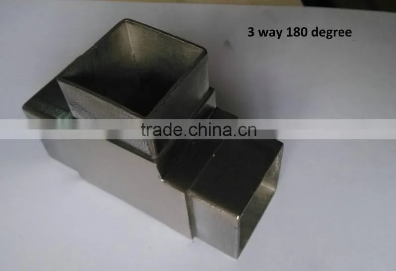304 316 stainless steel round steel tube connectors