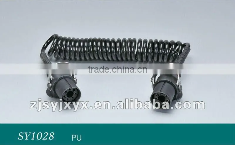 24V 7-pole electrical spirals in polyurethane