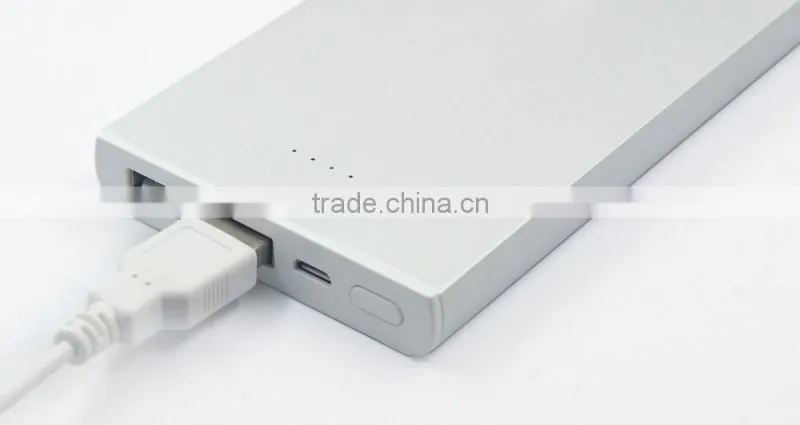 Silver 12000mah wst power bank li-polymer battery best quality and competitive price 12000mah