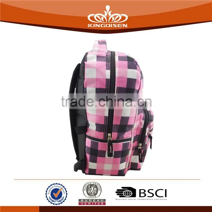 Twill nylon Material School Bag For Girls