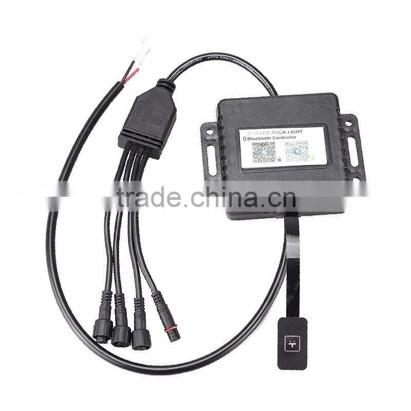 4piece a group 9W RGB LED Rock Light kit Fender Under Car Truck Vehicle Crawler light for Offroad SUV 4WD ATV