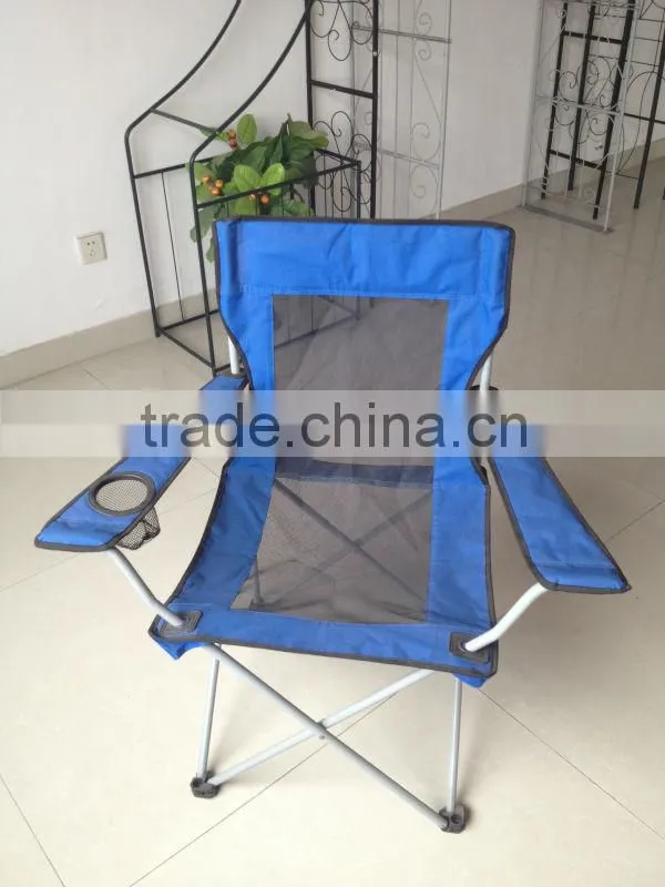 Portable Outdoor Backrest Beach Camping Chair With Breathable Mesh