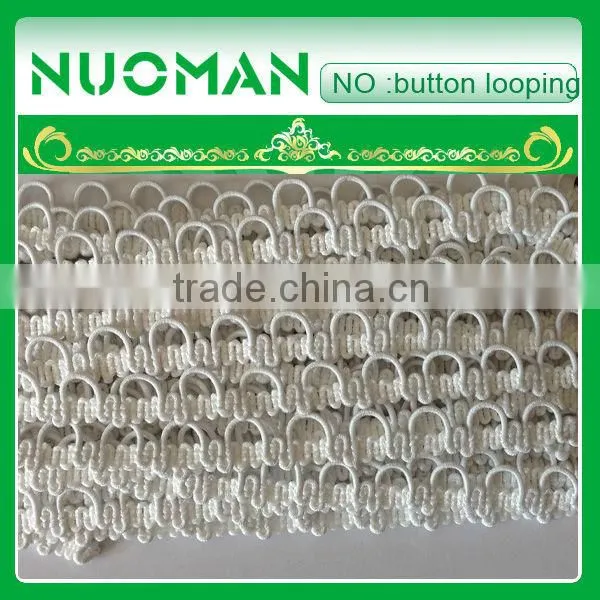 ivory color elastic button loop for evening dress