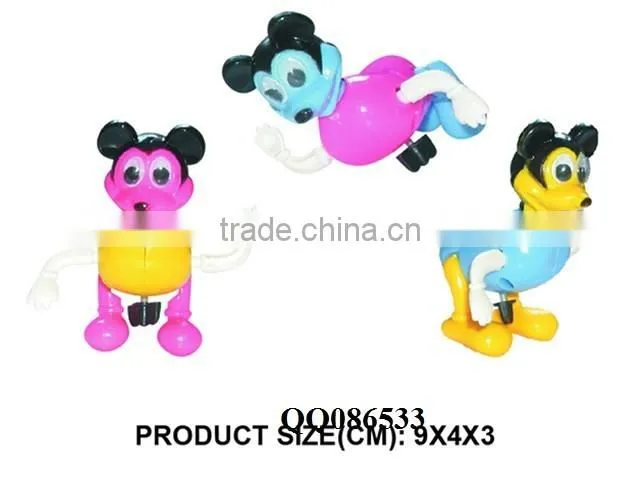 Pully wonderfull wind up animail toys cute plastic wind up toy animail kids animail toys