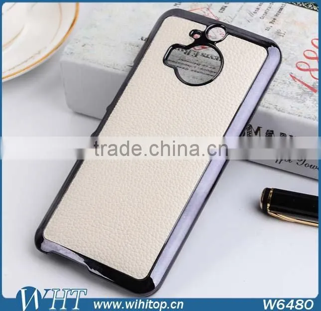 Wholesale China Supplier Case for HTC M9 Plus, for HTC M9 Plus Case Slim Leather Chrome Cover
