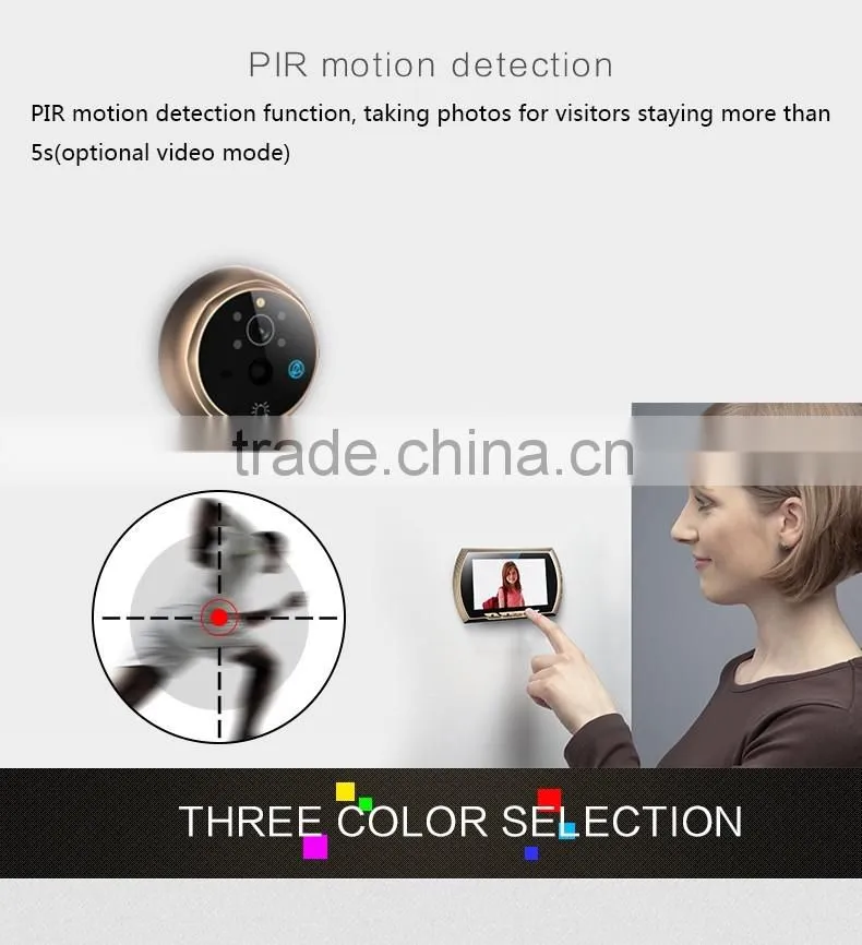 4.3" digital video peephole door camera,digital peephole camera,digital peephole door viewer