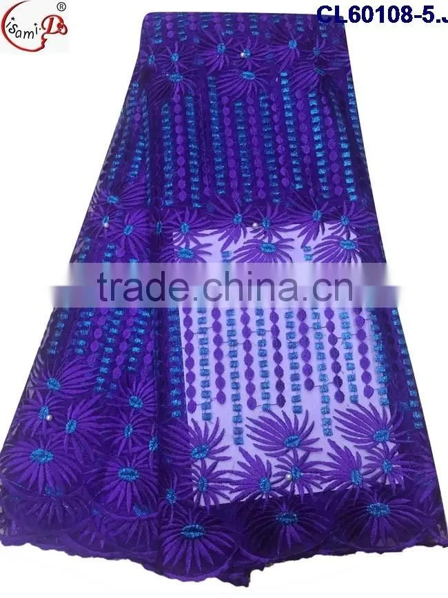 newest design ladies prettey cl60108 french lace with high quality low price UK lace fabric wholssale