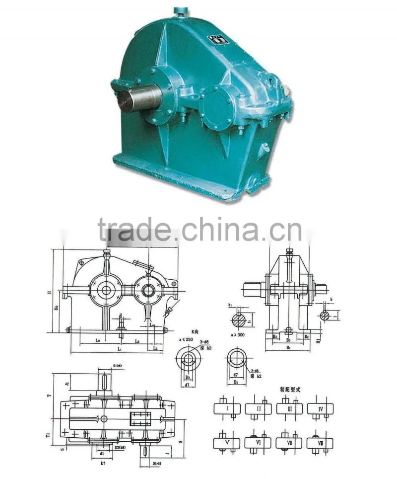 Reduction gear reducer for mining