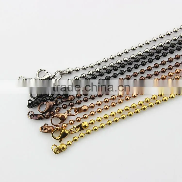 Low price 50cm rose gold color snake chain 316 stainless steel floating locket chain
