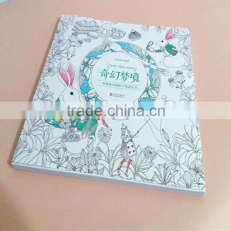 2015 Hot Sale Chinese Version Decompression Hand-painted Secret Garden Fantasy DreamColoring Book