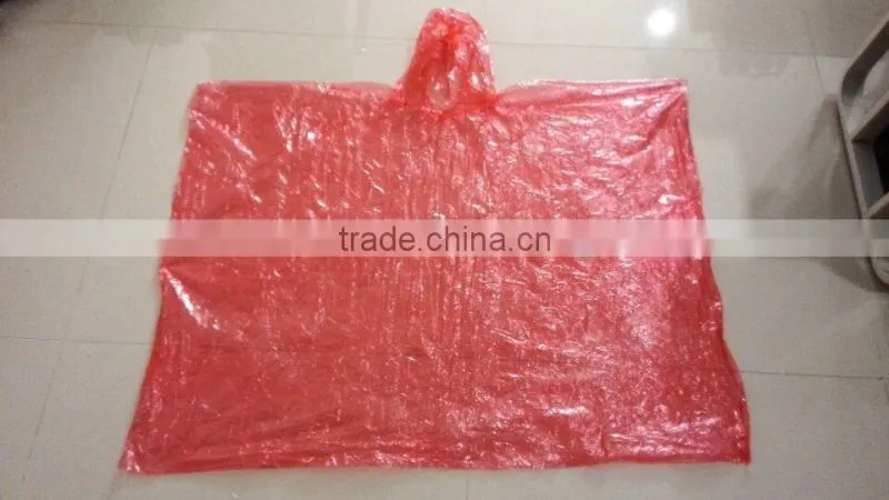Promotional logo Disposable teenage Raincoats, Round Soccer ball Rain Poncho