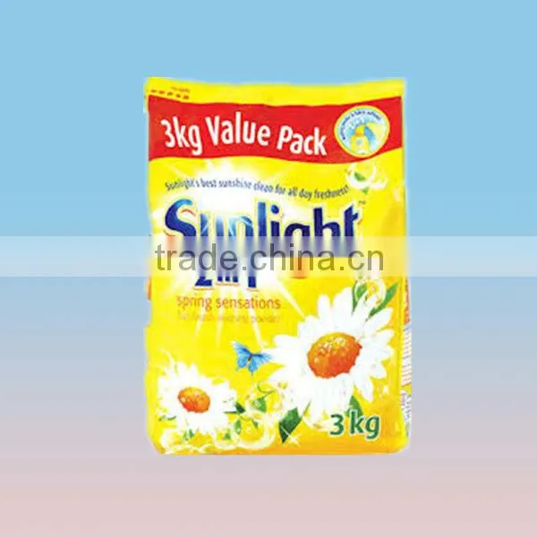 3KG value pack lanudry washing powder packaging side gusset bags