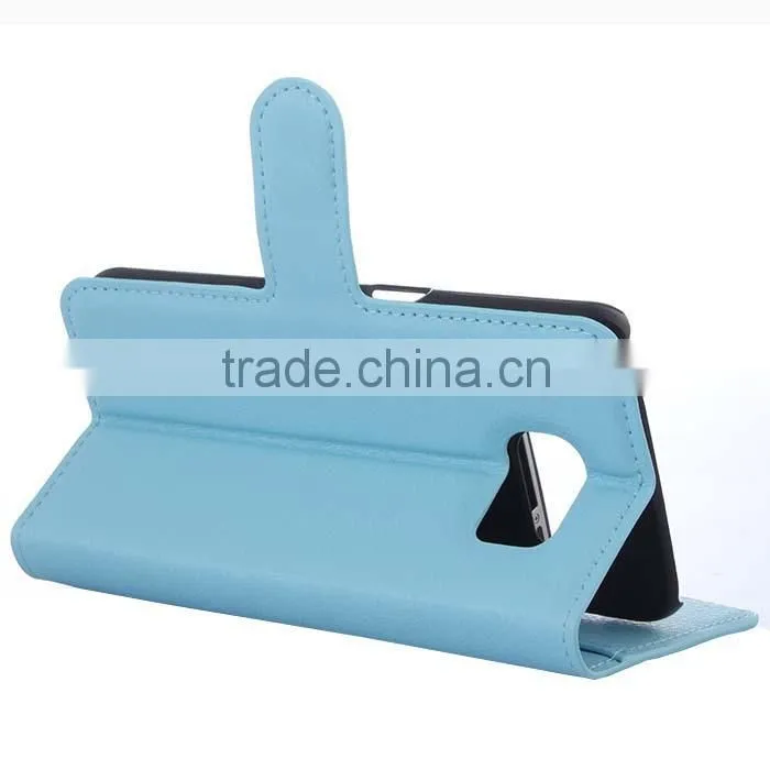 hot new products for 2015 ,two card holder leather case cover for samsung galaxy S6 G9200