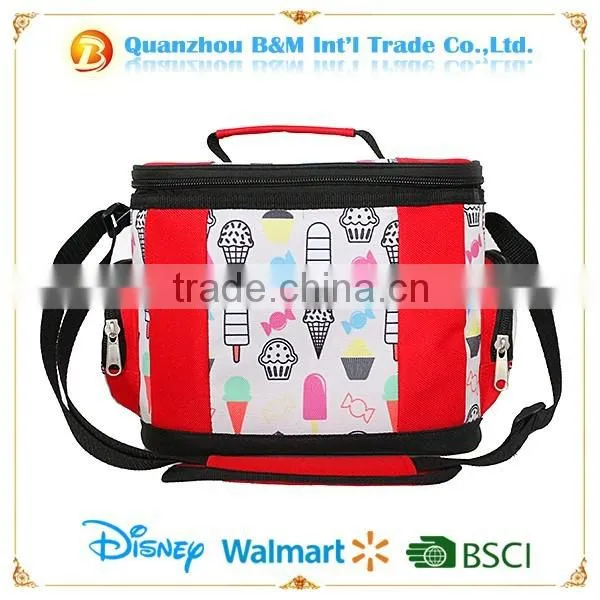 6-pack lunch Cooler tote bag for forzen food