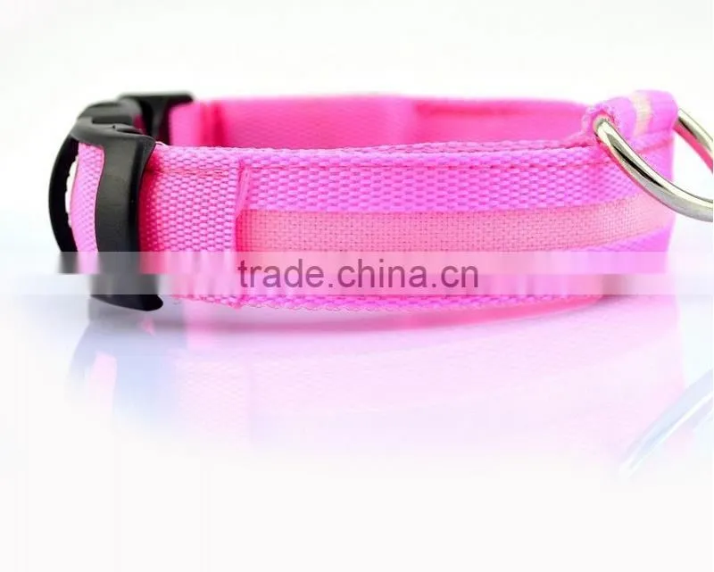 led pet collar,flashing led dog training collar and leash