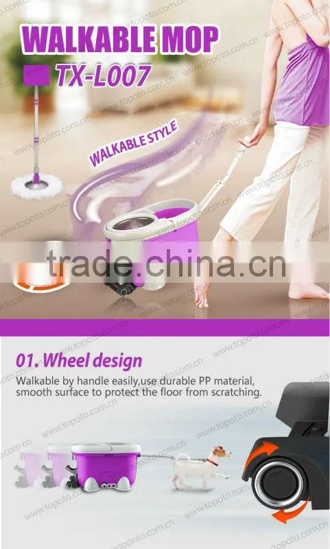 2016 new products 360 magic mop with wheels