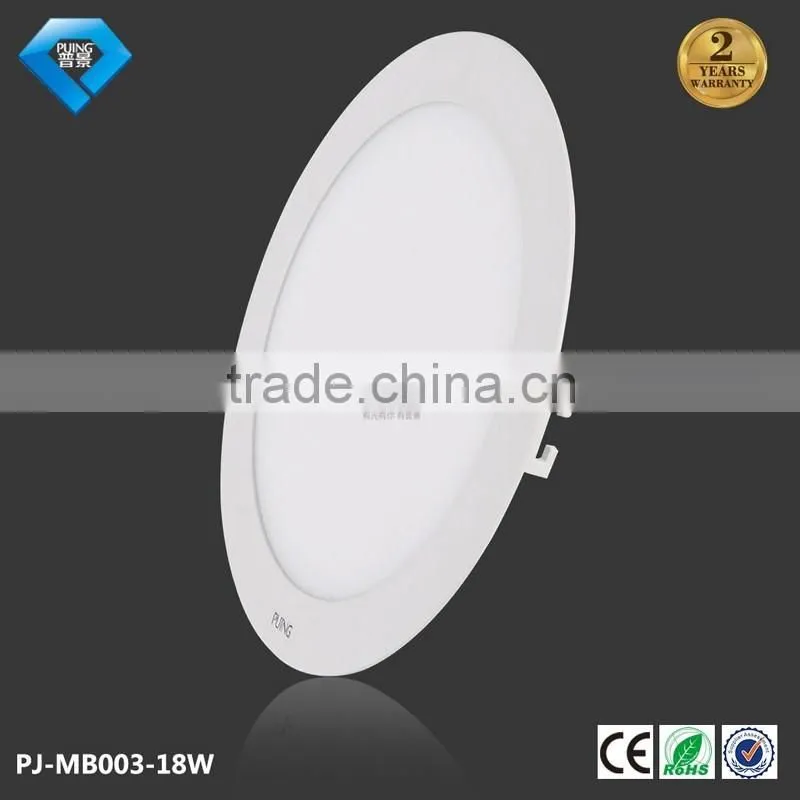 Hot sale LED slim panel light 3W 4w 6w 9w 12w round warm white