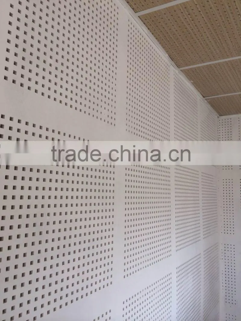 big &small round cross hole perforated gypsum board tile
