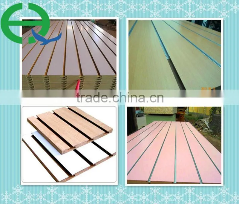 hot sale melamine slatwall/slot mdf board