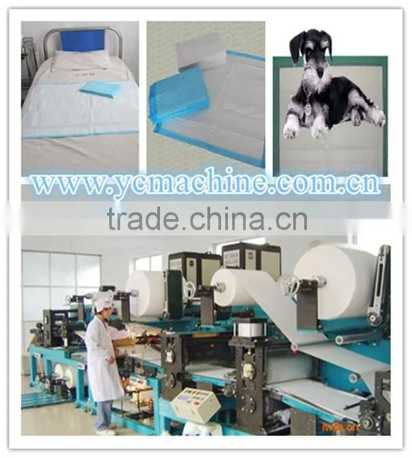 Full automatic disposable under pad production equipment