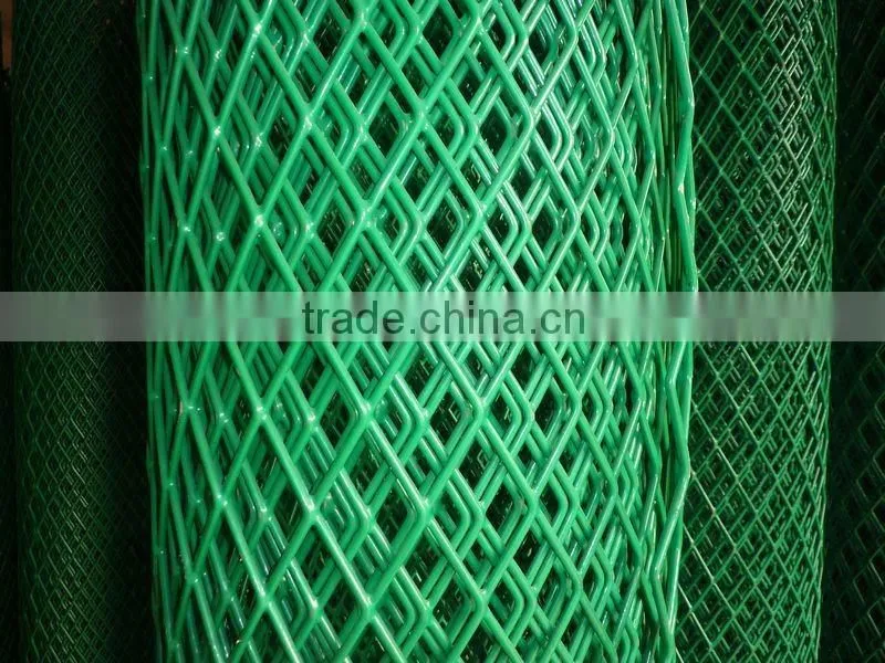 Expanded metal fence