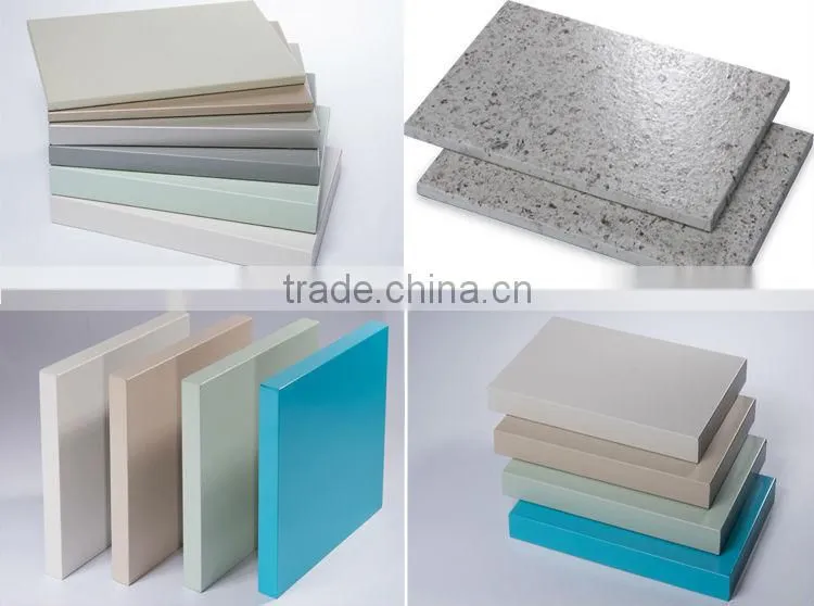 Exotic colorful pvdf painted aluminum honeycomb panel for station