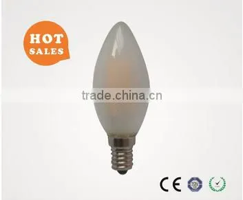 Dimmable c35 2W led filament frosted