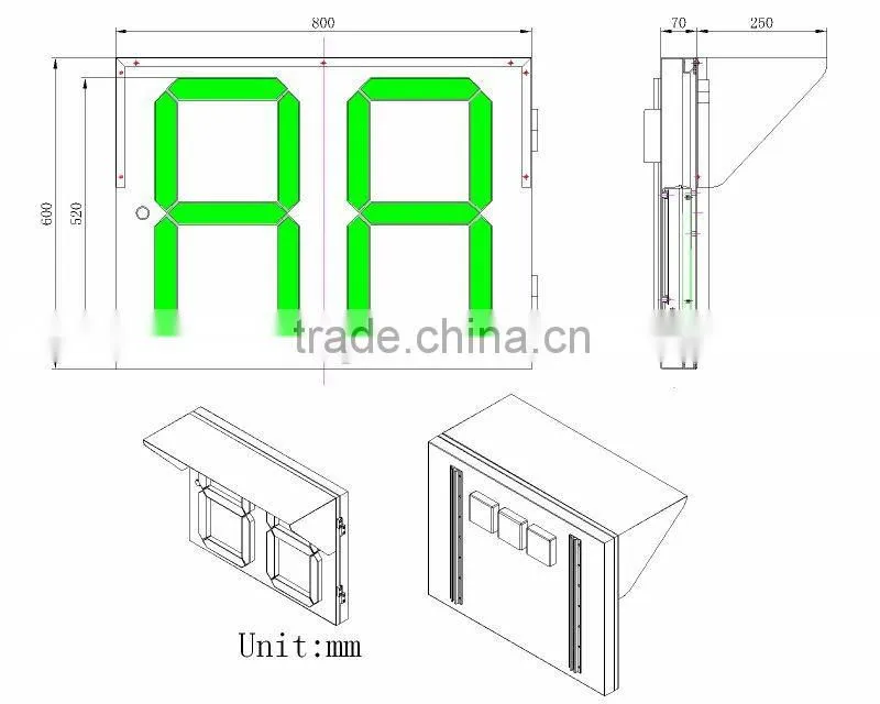 LED traffic light- Countdown Lamp