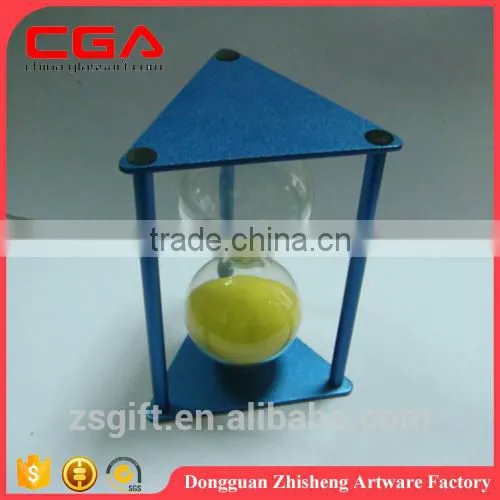 Manufaturer supply glass colorful sand timer wholesale, glass sand timer for home decor