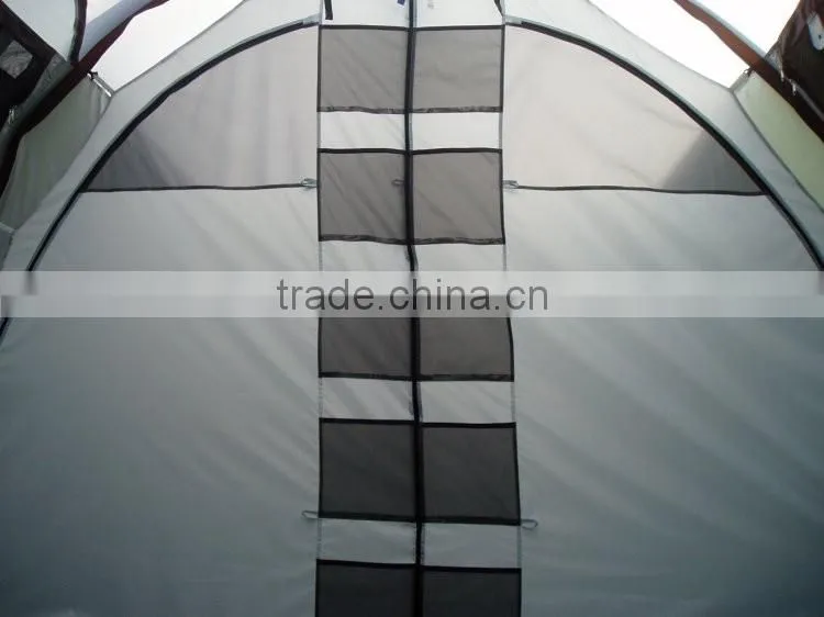 Fiberglass pole and polyester fabric family tent