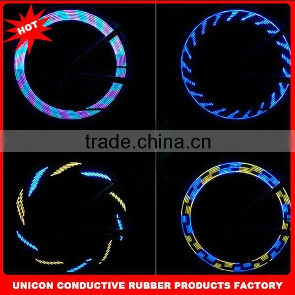 2014 Newest design super bright led light bike silicone led bike light silicone rubber bike light12 kinds of diffierent patterns