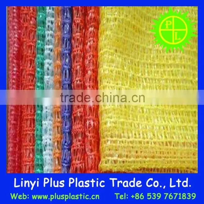 PE raschel mesh bag roll packing garlic mesh bag