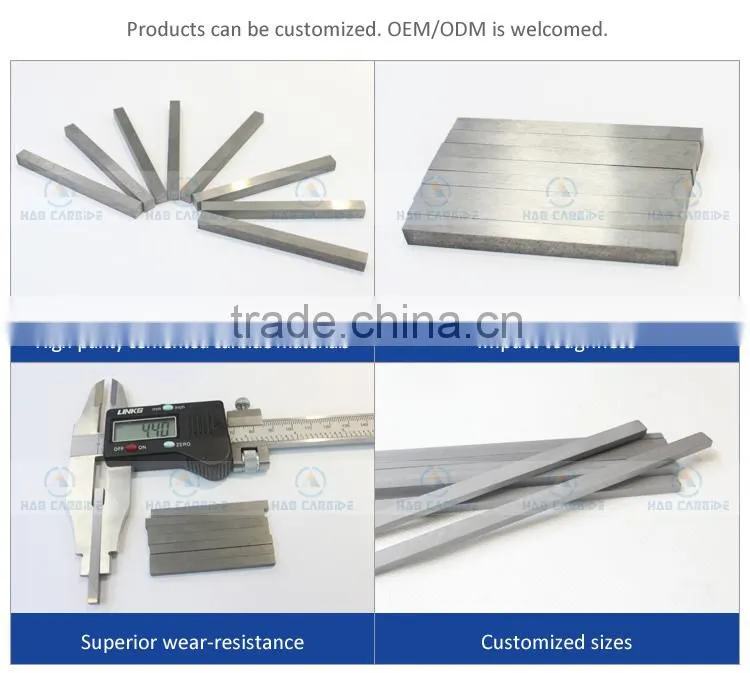 precision polished tungsten carbide strips