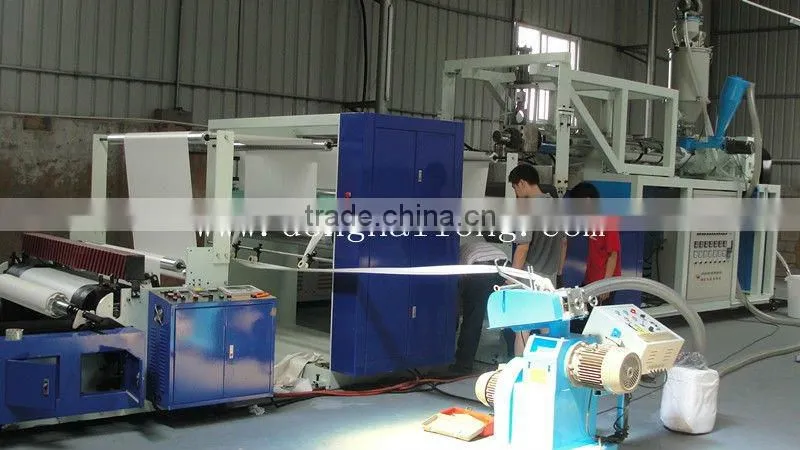 plastic pe embossed cast film extrusion line