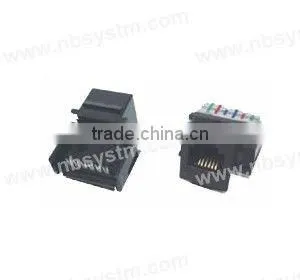 Cat.3 toolless Keystone Jack type, 6P4C/6P6C